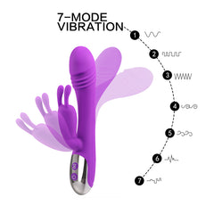 Hot Selling Sex Toys Online Shop 16 Mode Vibration Dual Head Stimulator G Spot Dildo Sex Rabbit Vibrator for Women