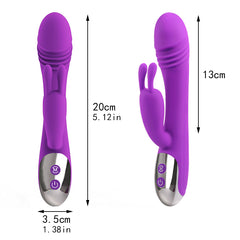 Hot Selling Sex Toys Online Shop 16 Mode Vibration Dual Head Stimulator G Spot Dildo Sex Rabbit Vibrator for Women