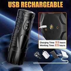Dark Knight Aircraft Cup Men's Fully Automatic Telescopic Rotating Intelligent Pronunciation Silicone See-through Window Adult Supplies