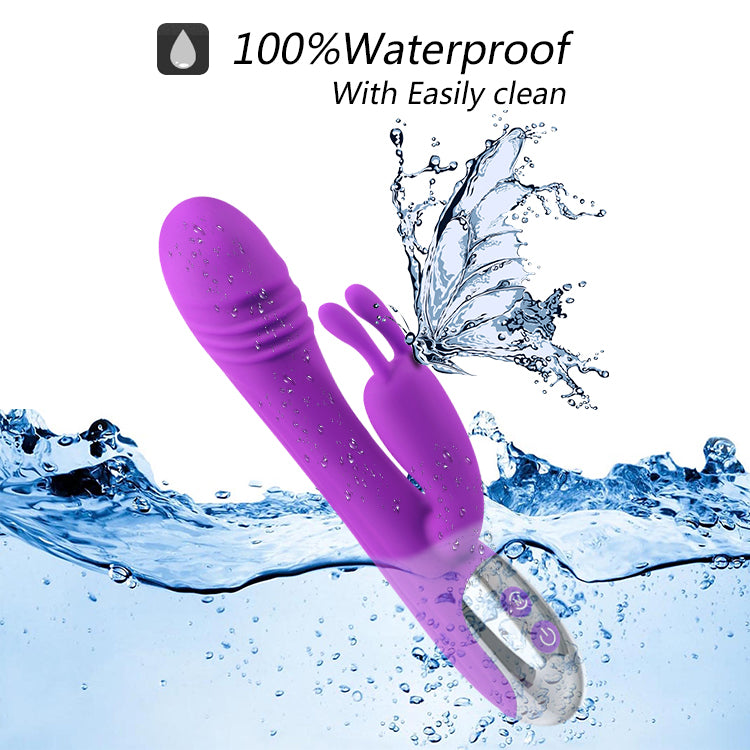 Hot Selling Sex Toys Online Shop 16 Mode Vibration Dual Head Stimulator G Spot Dildo Sex Rabbit Vibrator for Women