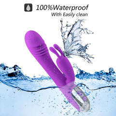 Hot Selling Sex Toys Online Shop 16 Mode Vibration Dual Head Stimulator G Spot Dildo Sex Rabbit Vibrator for Women