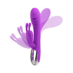 Hot Selling Sex Toys Online Shop 16 Mode Vibration Dual Head Stimulator G Spot Dildo Sex Rabbit Vibrator for Women